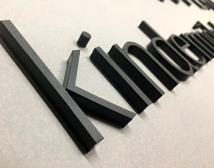 3D-Beschriftung Wandbeschriftung